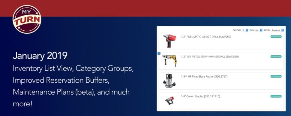 Inventory List View, Category Groups, Improved Reservation Buffers, Maintenance Plans (beta), and much more!