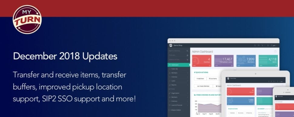 Transfer and receive items, transfer buffers, improved pickup location support, SIP2 SSO support and more!