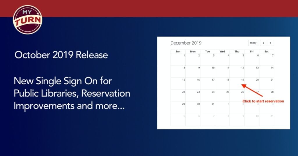Single Sign On for Libraries and Reservation Improvements