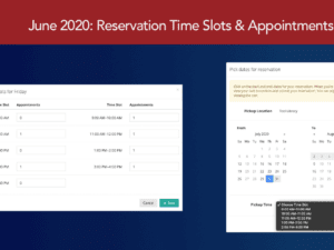 June 2020 Release: Reservation Pickup Time Slots & Appointments (Beta)