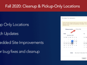 Fall 2020 Cleanup & Pickup-Only Locations