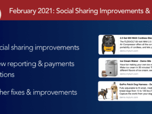 February 2021: Social Sharing Improvements, List Items Export, and more
