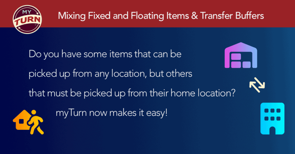 Mixing fixed and floating items and transfer buffers