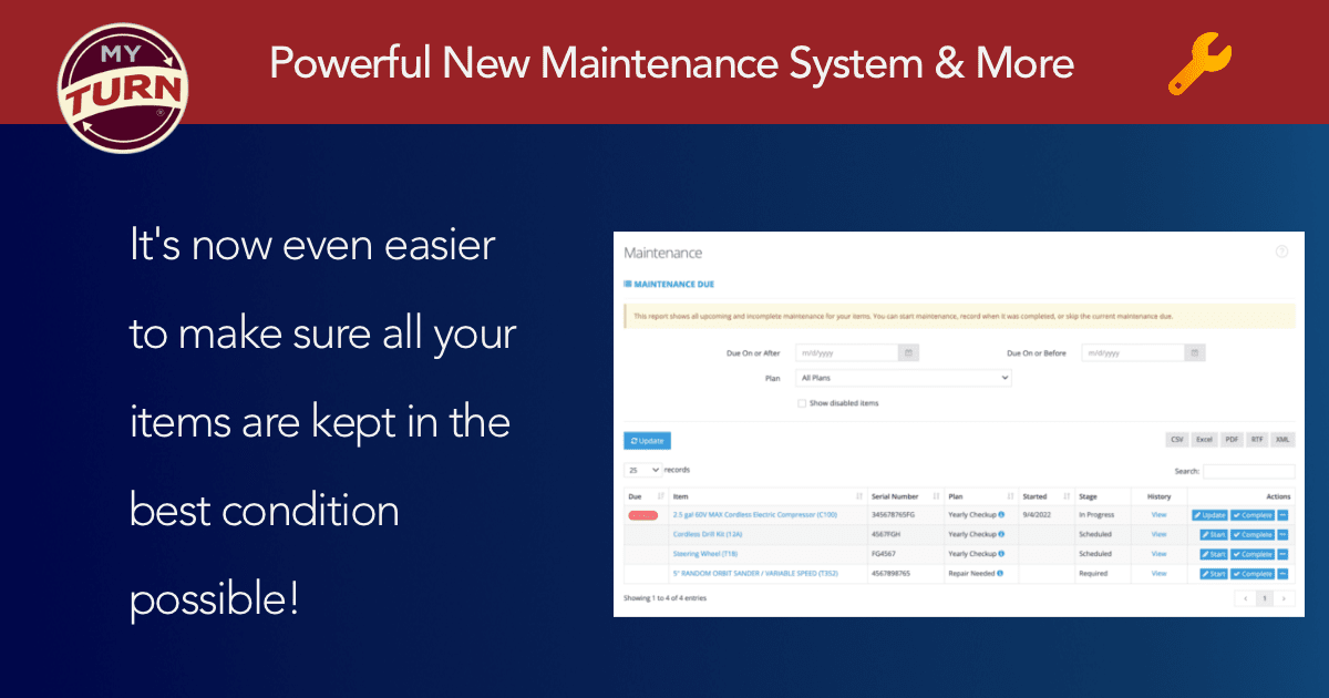 Powerful New Maintenance System & More