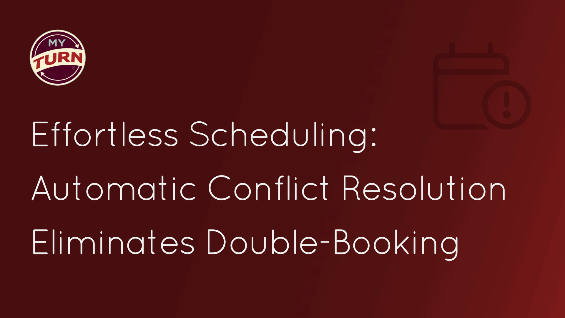 Effortless Scheduling: Automatic Conflict Resolution Eliminates Double-Booking